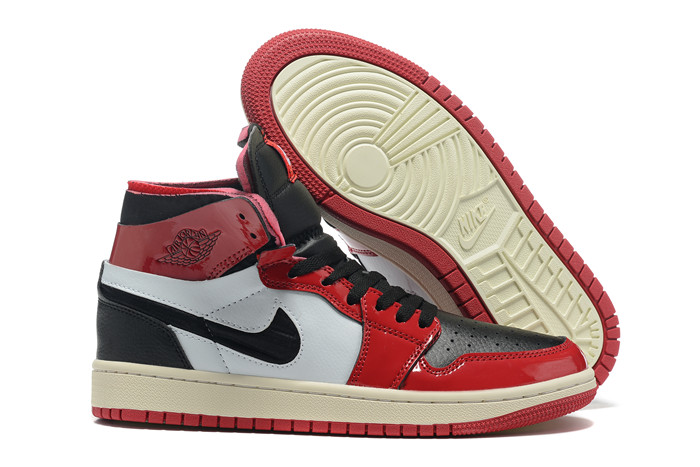 Men's Running Weapon Air Jordan 1 High White/Red/Black Shoes 0288 Men's Running Weapon Air Jordan 1 High White/Red/Black Shoes 0288